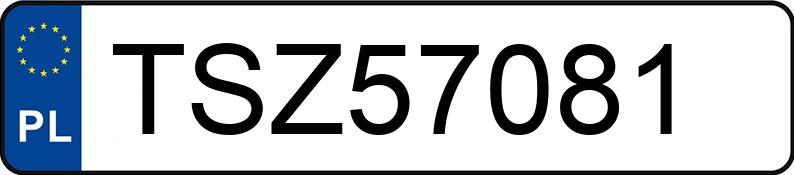 Numer rejestracyjny TSZ 57081 posiada AUDI A3 - TSZ57081 Numer rejestracyjny TSZ 57081 posiada AUDI A3 - TSZ57081