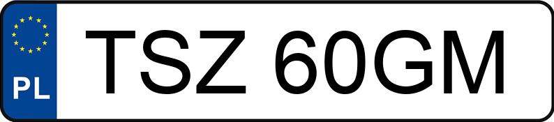 Numer rejestracyjny TSZ 60GM posiada TOYOTA Yaris 1.0 MR`06 E4 Terra - TSZ60GM