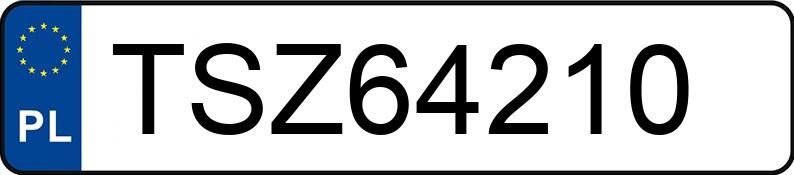 Numer rejestracyjny TSZ 64210 posiada BMW 320i Kat. MR`01 E3 E46 320i Kat. MR`01 E3 E46 - TSZ64210