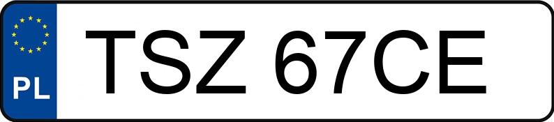 Numer rejestracyjny TSZ 67CE posiada FSO-WARSZAWA POLONEZ CARO 1.6 KAT - TSZ67CE Numer rejestracyjny TSZ 67CE posiada FSO-WARSZAWA POLONEZ CARO 1.6 KAT - TSZ67CE