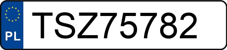 Numer rejestracyjny TSZ 75782 posiada VOLKSWAGEN GOLF - TSZ75782