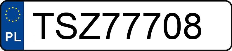 Numer rejestracyjny TSZ 77708 posiada FORD FOCUS - TSZ77708