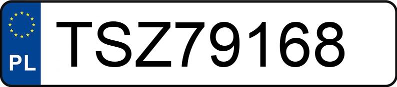 Numer rejestracyjny TSZ 79168 posiada CHERY TIGGO 7 - TSZ79168