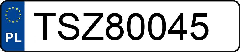 Numer rejestracyjny TSZ 80045 posiada BMW 520D - TSZ80045