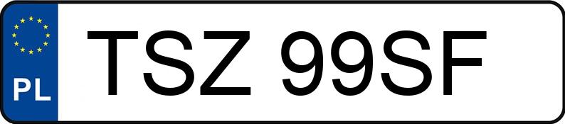 Numer rejestracyjny TSZ 99SF posiada TAOTAO CY50T-8 CY50T-8 - TSZ99SF