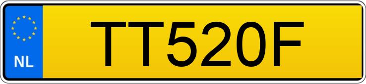 Numer rejestracyjny TT520F posiada VOLKSWAGEN GOLF