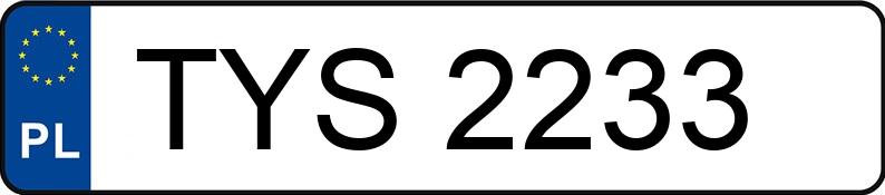 Numer rejestracyjny TYS 2233 posiada FORD Escort 1.4i MR`95 Flair - TYS2233