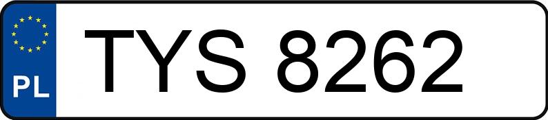 Numer rejestracyjny TYS 8262 posiada FSM-BIELSKO BIAŁA POLSKI FIAT 126 BIS - TYS8262