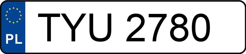 Numer rejestracyjny TYU 2780 posiada OPEL ASTRA 1.6 KAT - TYU2780