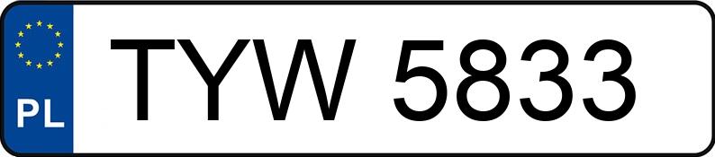 Numer rejestracyjny TYW 5833 posiada FIAT PALIO - TYW5833 Numer rejestracyjny TYW 5833 posiada FIAT PALIO - TYW5833