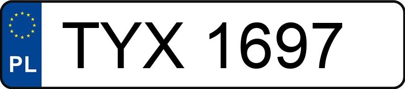 Numer rejestracyjny TYX 1697 posiada Fiat 126 - TYX1697