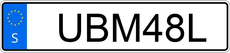 Numer rejestracyjny UBM48L posiada  NIEWIADÓW