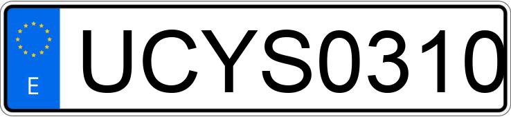 Numer rejestracyjny UCYS03100HB004303 posiada SILENCE S Numer rejestracyjny UCYS03100HB004303 posiada SILENCE S