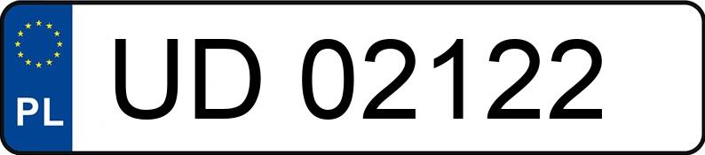 Numer rejestracyjny UD02122 - pojazd specjalny