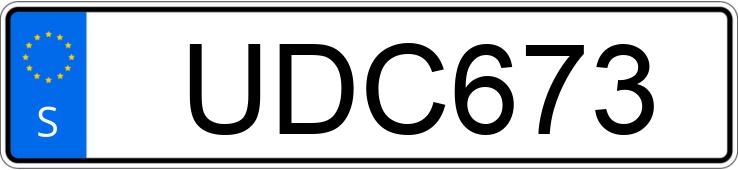 Numer rejestracyjny UDC673 posiada Volvo V70 III 2.5 T