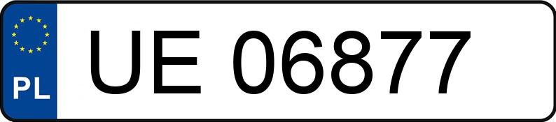 Numer rejestracyjny UE06877 - pojazd specjalny