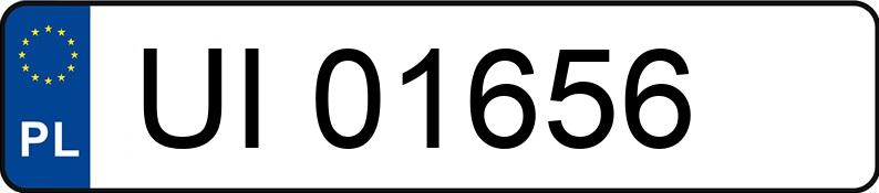 Numer rejestracyjny UI01656 - pojazd specjalny
