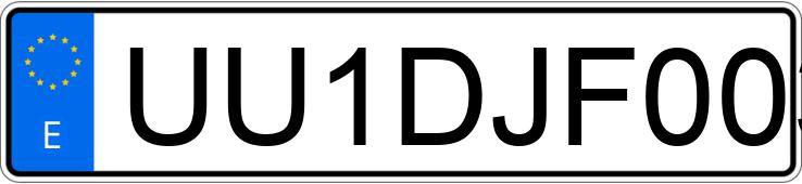 Numer rejestracyjny UU1DJF00371004435 posiada DACIA SANDERO Numer rejestracyjny UU1DJF00371004435 posiada DACIA SANDERO