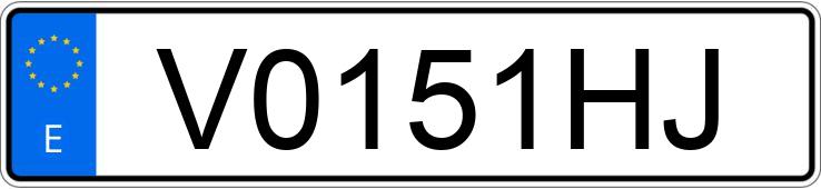 Numer rejestracyjny V0151HJ posiada PEUGEOT 206