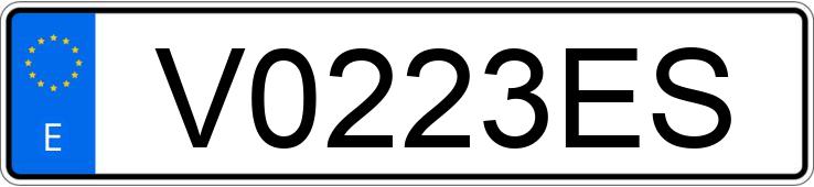 Numer rejestracyjny V0223ES posiada VOLVO 850