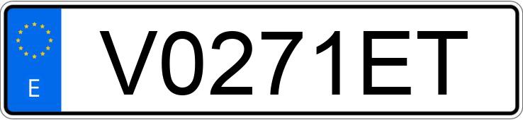 Numer rejestracyjny V0271ET posiada HONDA CBR 1000