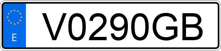 Numer rejestracyjny V0290GB posiada AUDI A3