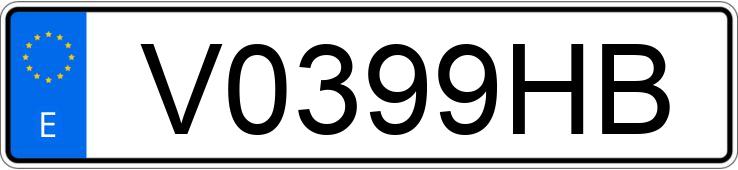 Numer rejestracyjny V0399HB posiada PEUGEOT 206