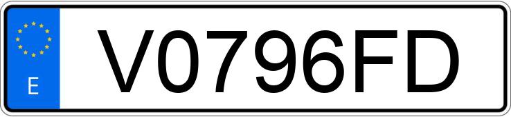 Numer rejestracyjny V0796FD posiada MITSUBISHI 3000 GT