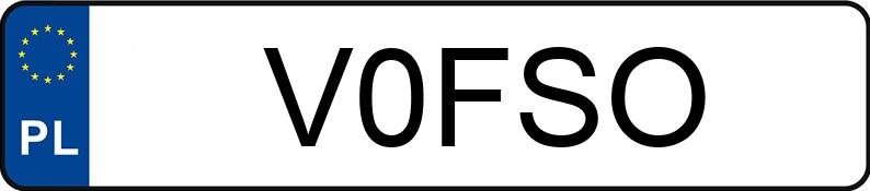RegistreringsnummerV0FSO har FSO POLONEZ ATU 1.6