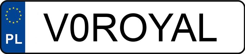 Numer rejestracyjny V0ROYAL posiada MERCEDES-BENZ S 350 BlueTEC MR`13 E5 222 S 350 BlueTEC MR`13 E5 222