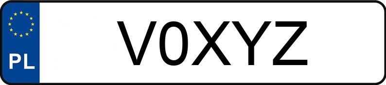 Numer rejestracyjny V0XYZ posiada VOLKSWAGEN TIGUAN
