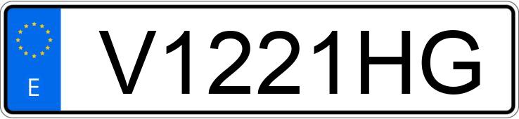 Numer rejestracyjny V1221HG posiada VOLKSWAGEN GOLF