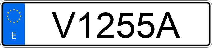 Numer rejestracyjny V1255A posiada SEAT 1500 Numer rejestracyjny V1255A posiada SEAT 1500