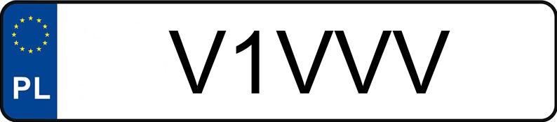 Numer rejestracyjny V1VVV posiada FIAT 500 ABARTH