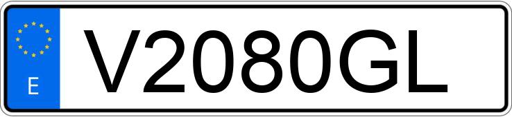 Numer rejestracyjny V2080GL posiada RENAULT SAFRANE