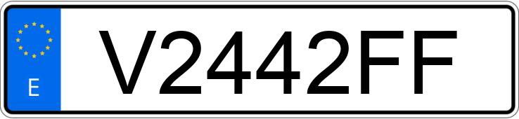 Numer rejestracyjny V2442FF posiada OPEL VECTRA