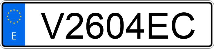 Numer rejestracyjny V2604EC posiada VOLKSWAGEN SCIROCCO Numer rejestracyjny V2604EC posiada VOLKSWAGEN SCIROCCO