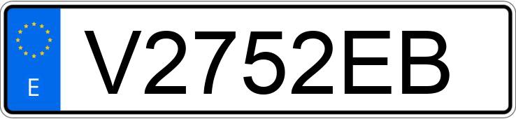 Numer rejestracyjny V2752EB posiada HONDA VFR 750