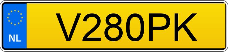 Numer rejestracyjny V280PK posiada RENAULT MASTER