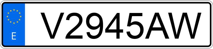 Numer rejestracyjny V2945AW posiada FIAT PANDA Numer rejestracyjny V2945AW posiada FIAT PANDA