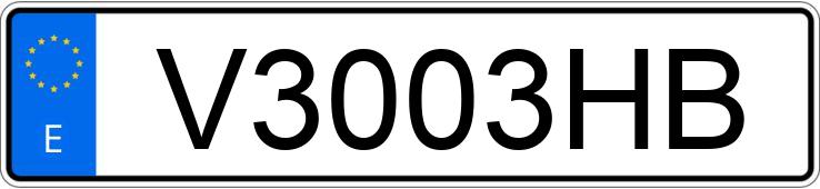 Numer rejestracyjny V3003HB posiada AUDI A3 Numer rejestracyjny V3003HB posiada AUDI A3