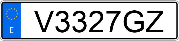 Numer rejestracyjny V3327GZ posiada BMW SERIE 3 E46 318CI