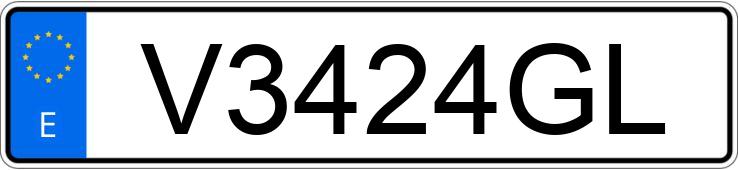 Numer rejestracyjny V3424GL posiada AUDI A3 Numer rejestracyjny V3424GL posiada AUDI A3