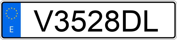 Numer rejestracyjny V3528DL posiada NISSAN L-35.09