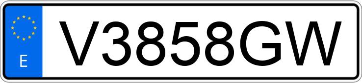 Numer rejestracyjny V3858GW posiada MERCEDES A (168-169)