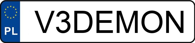 Numer rejestracyjny V3DEMON posiada BMW M 3 3.0 MR`22 E6d/e G80 xDrive Competition Step Numer rejestracyjny V3DEMON posiada BMW M 3 3.0 MR`22 E6d/e G80 xDrive Competition Step