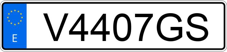 Numer rejestracyjny V4407GS posiada SEAT IBIZA Numer rejestracyjny V4407GS posiada SEAT IBIZA