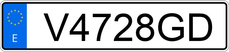 Numer rejestracyjny V4728GD posiada MITSUBISHI MONTERO