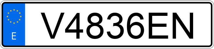 Numer rejestracyjny V4836EN posiada MERCEDES C 250 (202)