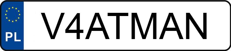 Numer rejestracyjny V4ATMAN posiada BMW 440I Numer rejestracyjny V4ATMAN posiada BMW 440I